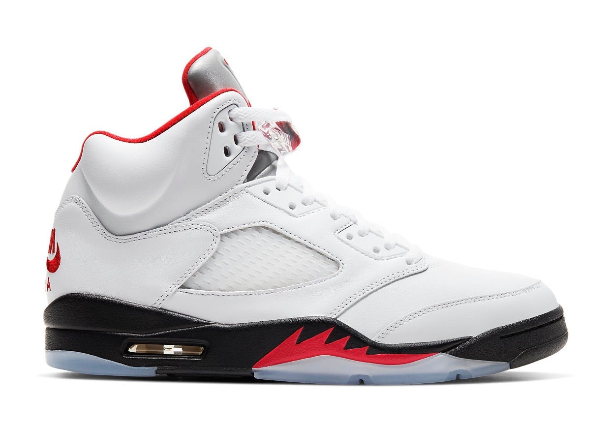 JORDAN 5 RETRO FIRE RED SILVER TONGUE (2020)